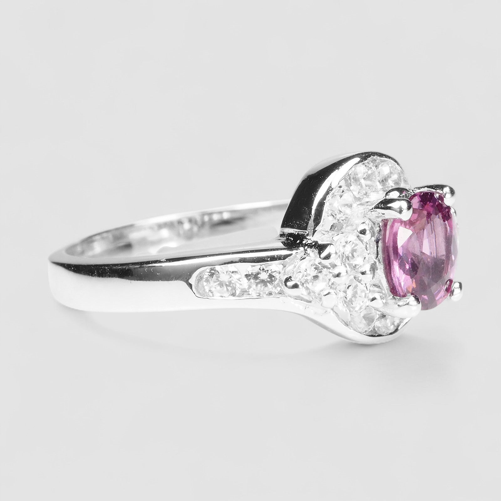 Purple Rhodolite Garnet 925 Sterling Silver Ring
