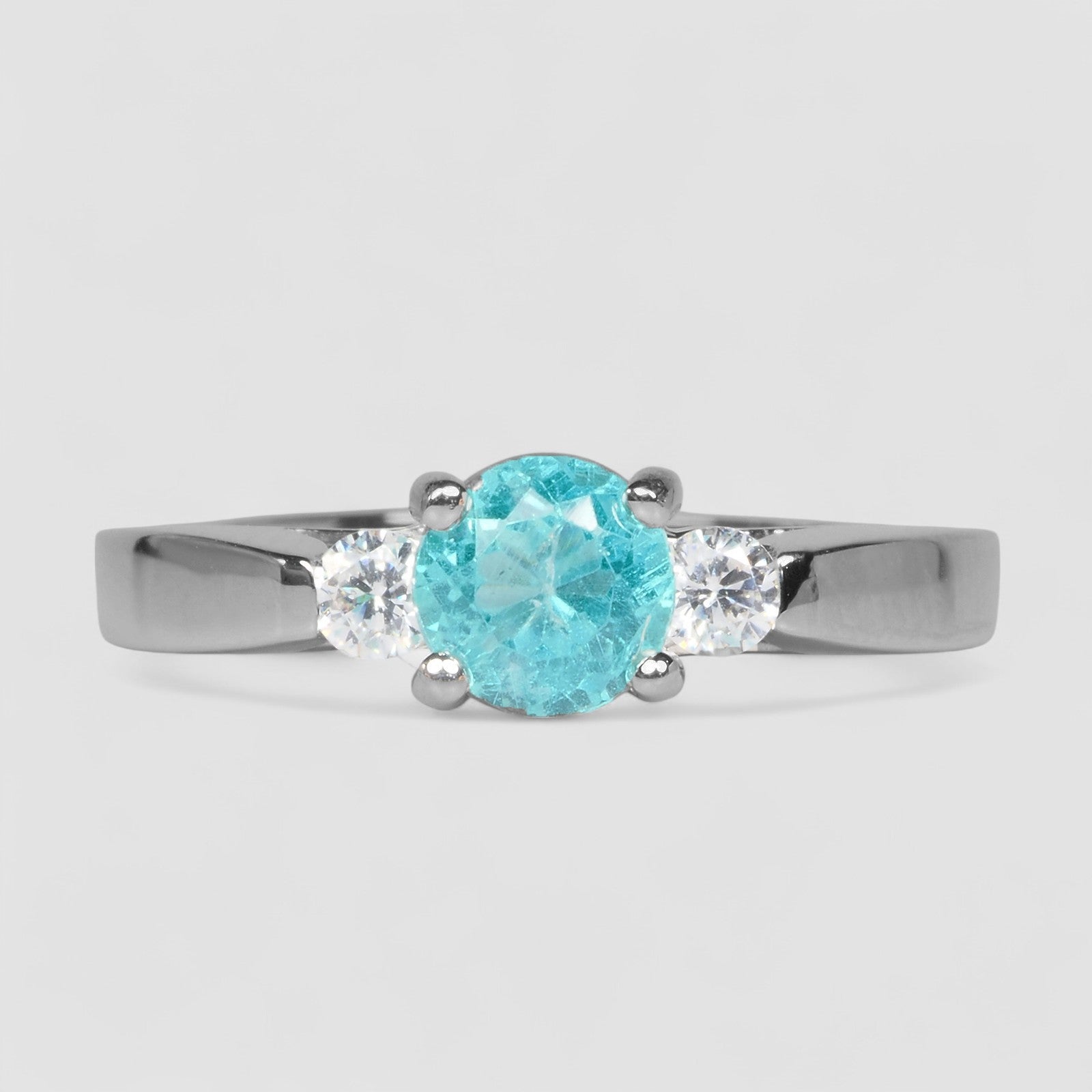 Neon Blue Apatite 925 Sterling Silver Ring
