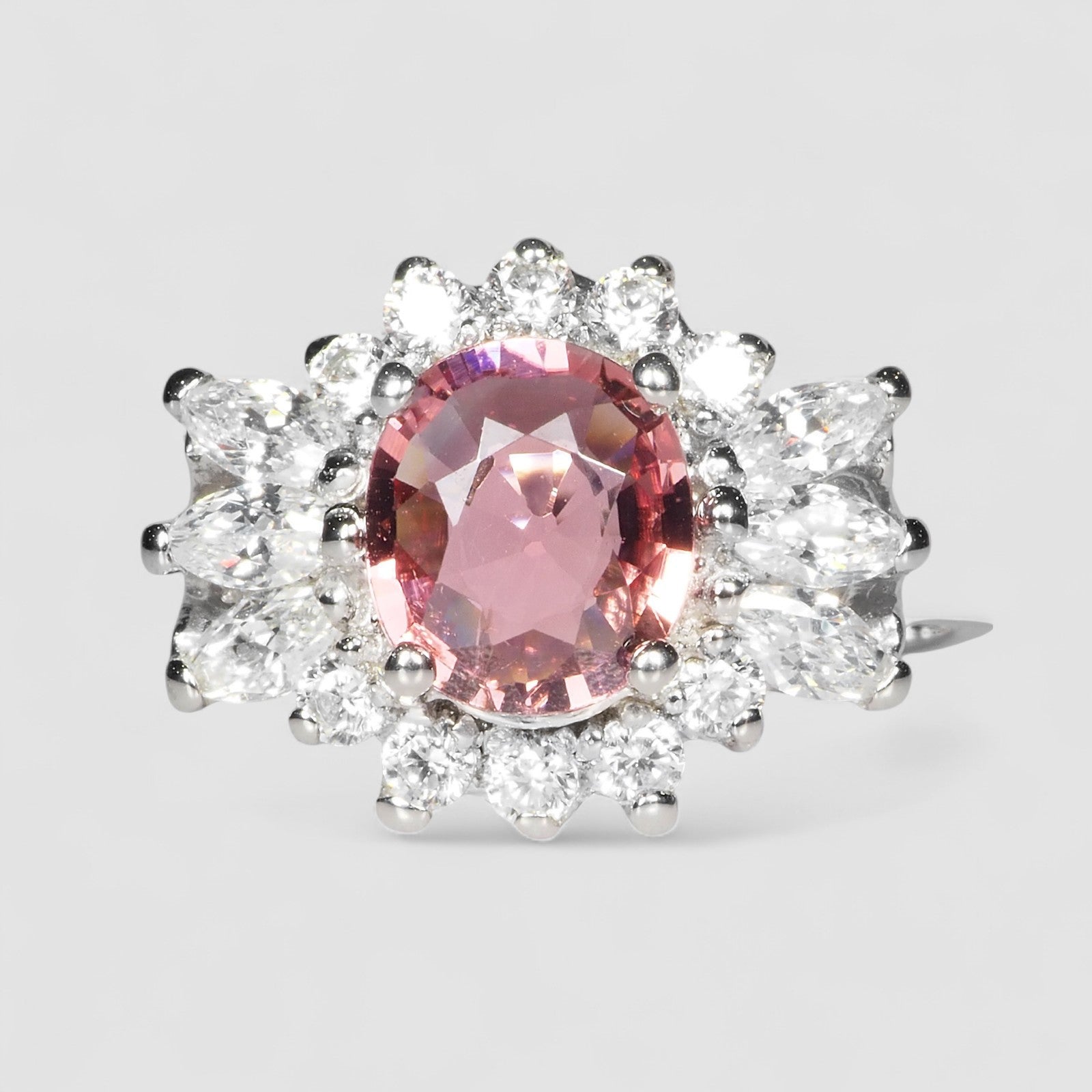 Pink Tourmaline 925 Sterling Silver Ring