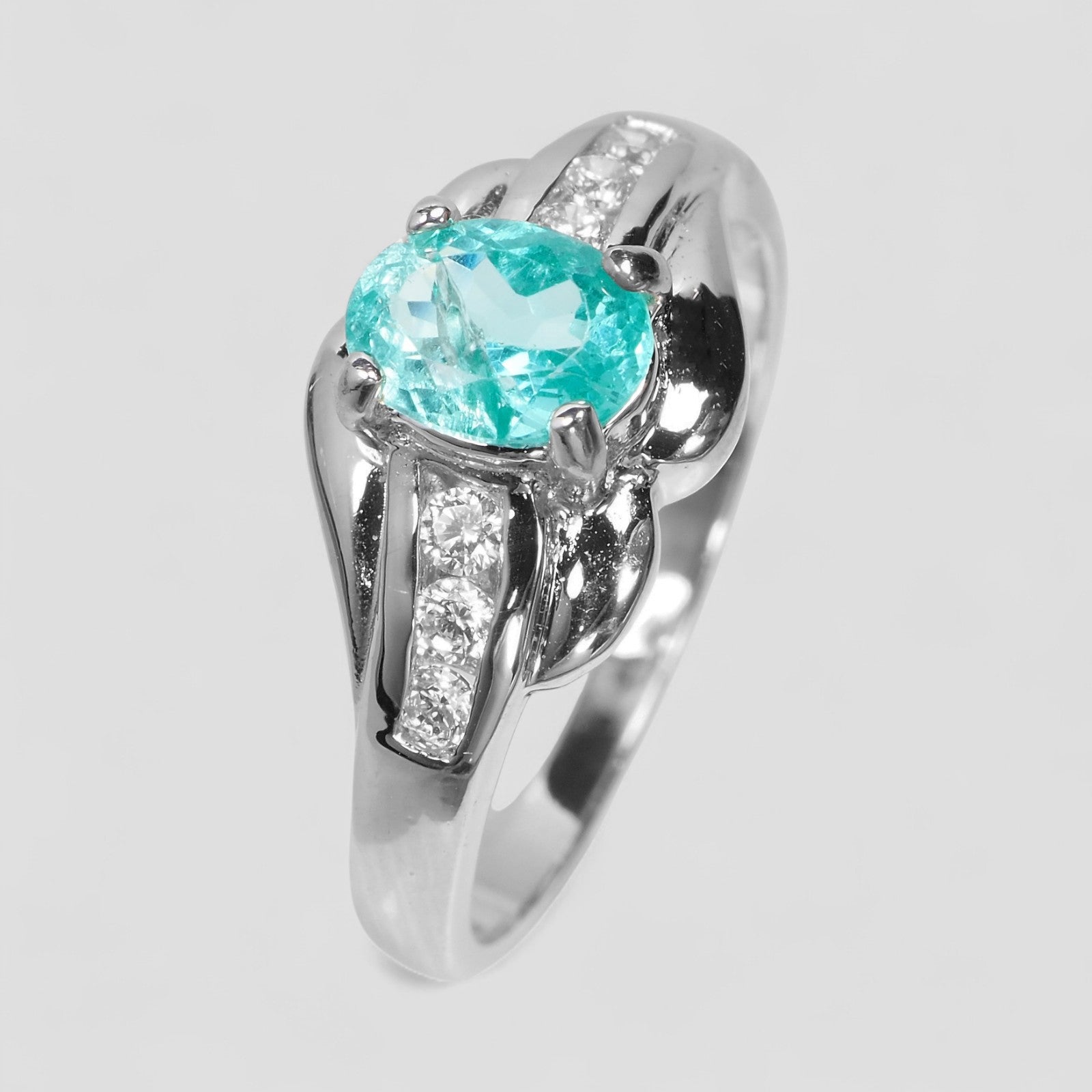 Paraiba Tourmaline 925 Sterling Silver Ring
