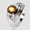 Dazzling Black Star Sapphire Ring