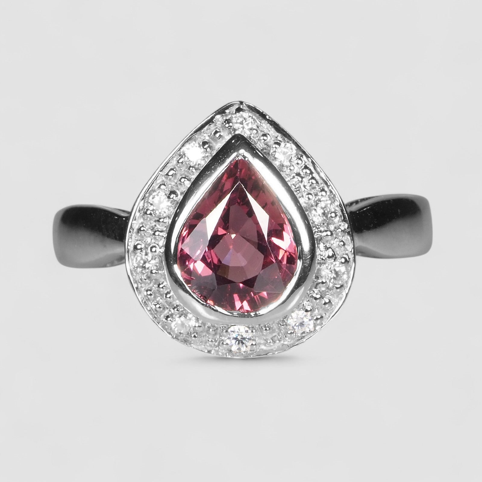Pink Rhodolite Garnet 925 Sterling Silver Ring