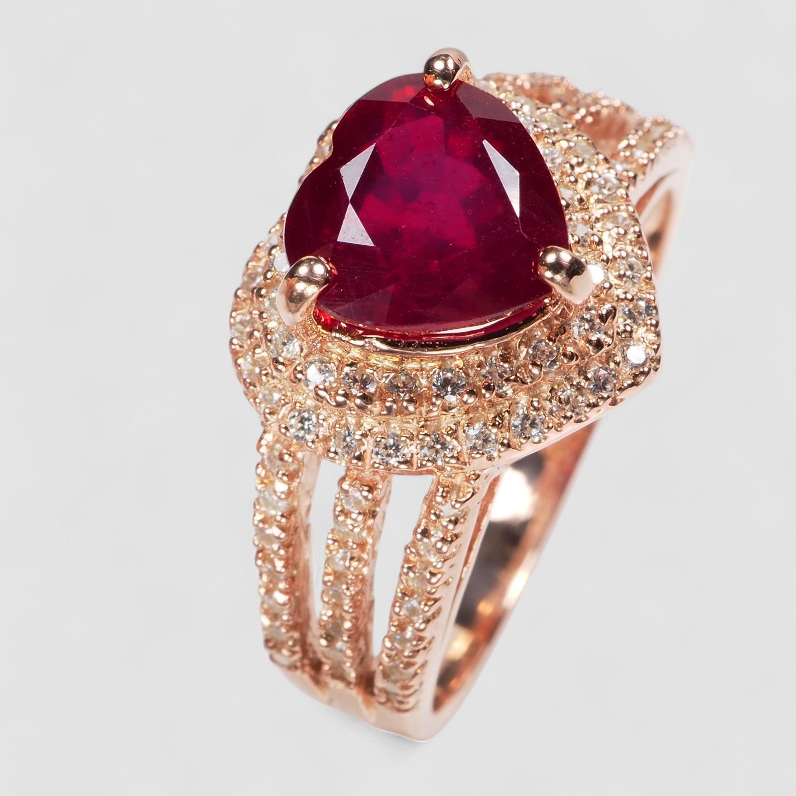 Blood Ruby 925 Sterling Silver Ring