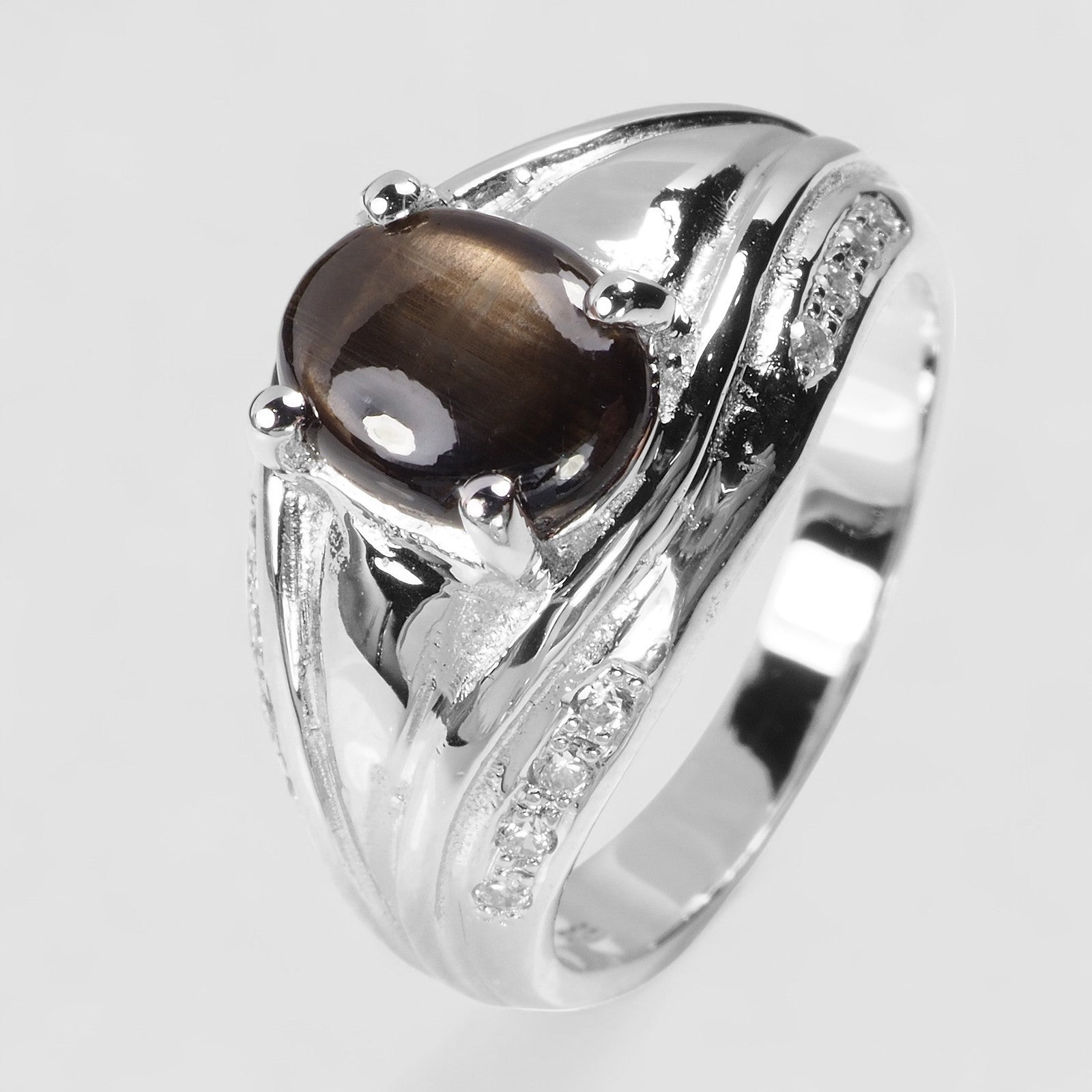 Dazzling Black Star Sapphire Ring