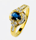 Glamorous Blue Sapphire 925 Sterling Silver Ring, Affordable Natural Gemstone, Everyday Ring