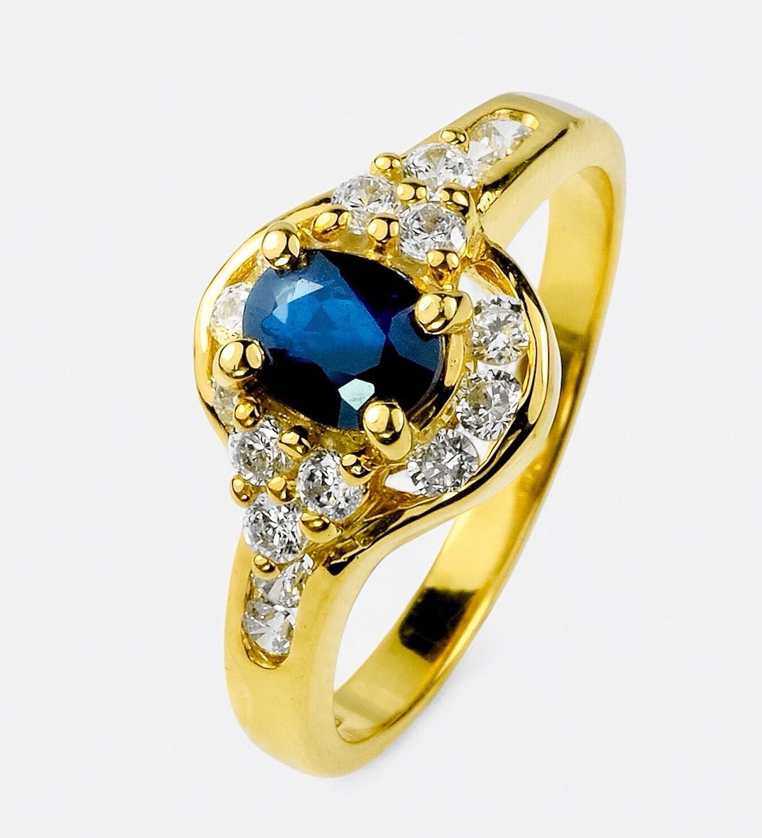 Glamorous Blue Sapphire 925 Sterling Silver Ring, Affordable Natural Gemstone, Everyday Ring