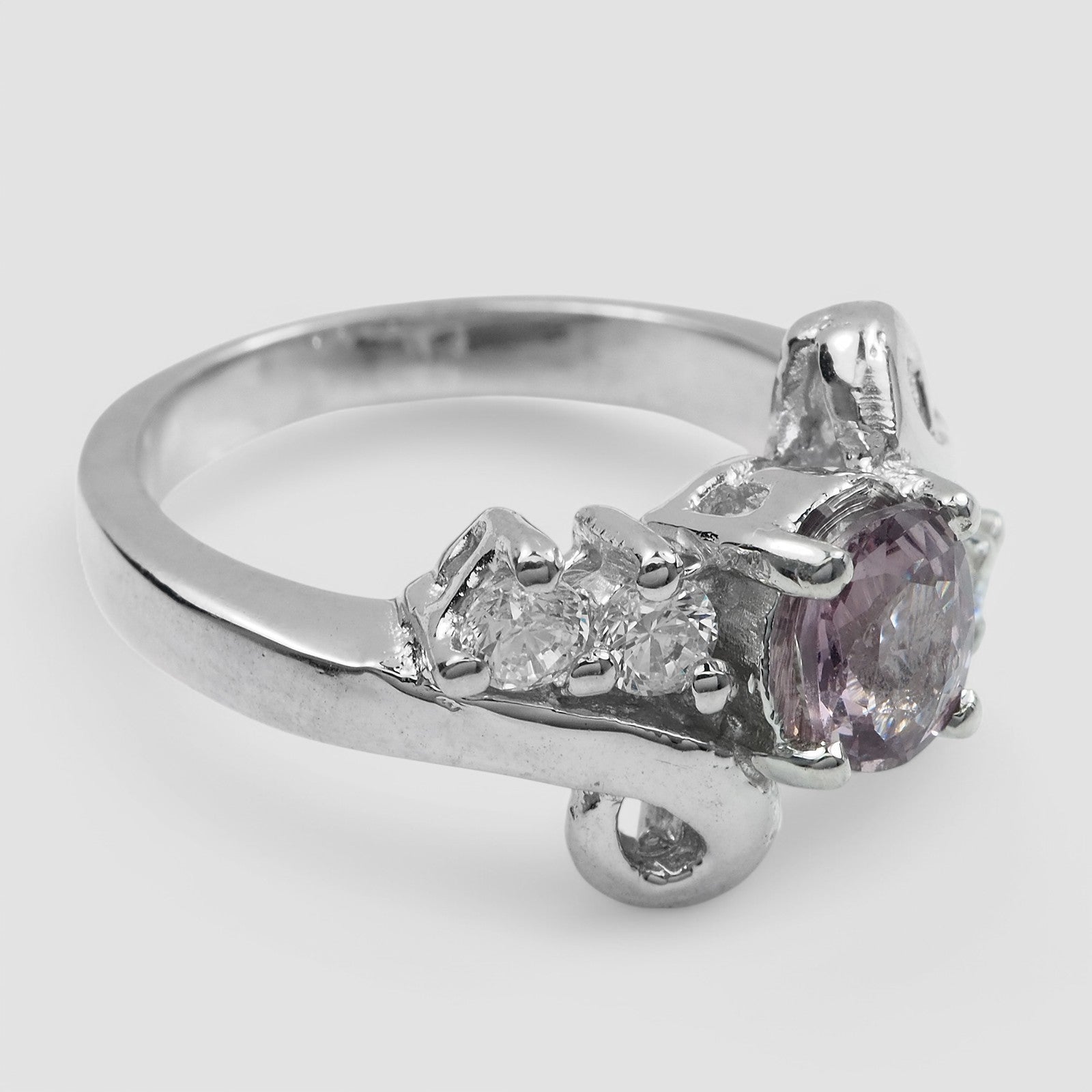Lavender Spinel 925 Sterling Silver Ring, Trendy Everyday Ring, Free Resizing