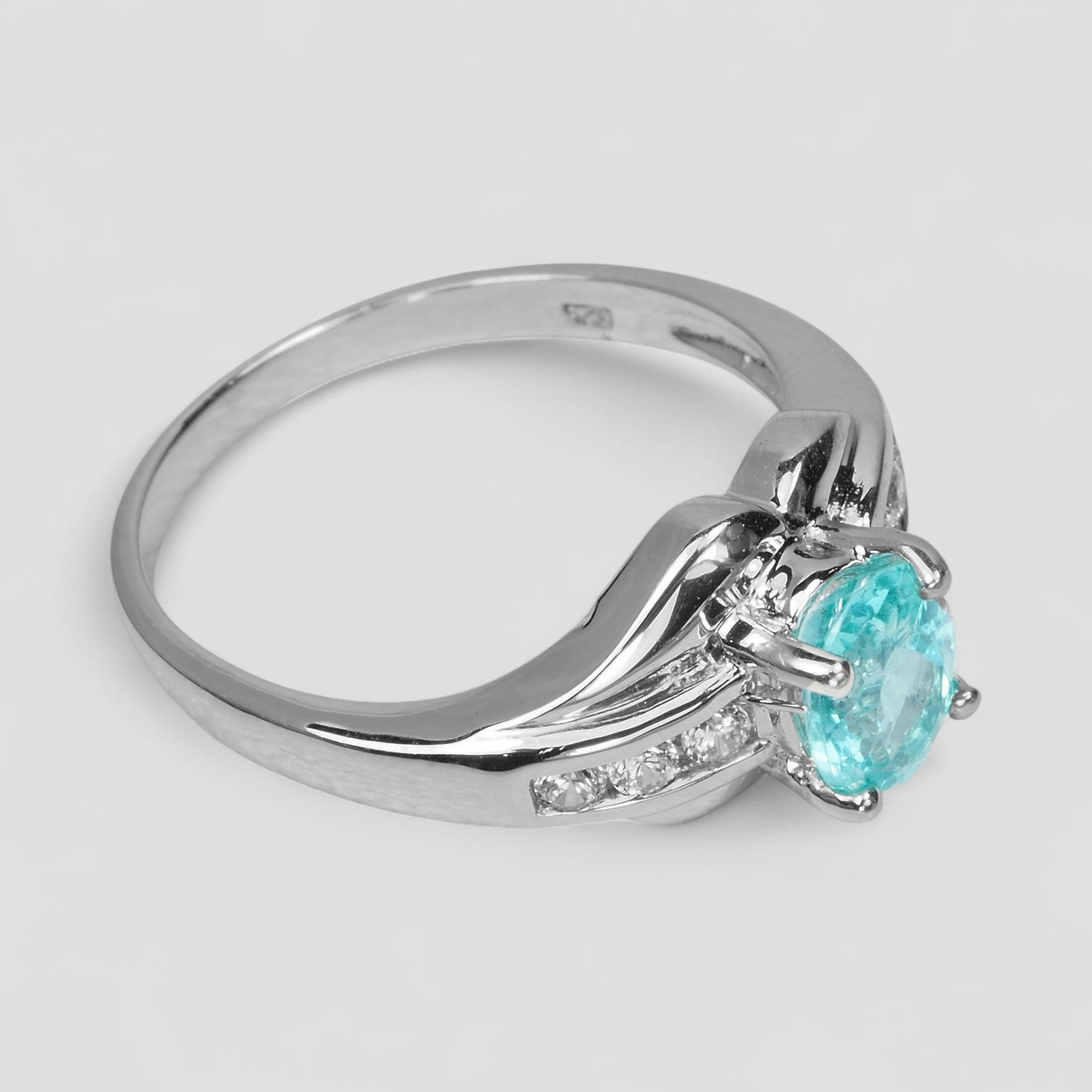 Blue Apatite 925 Sterling Silver Ring