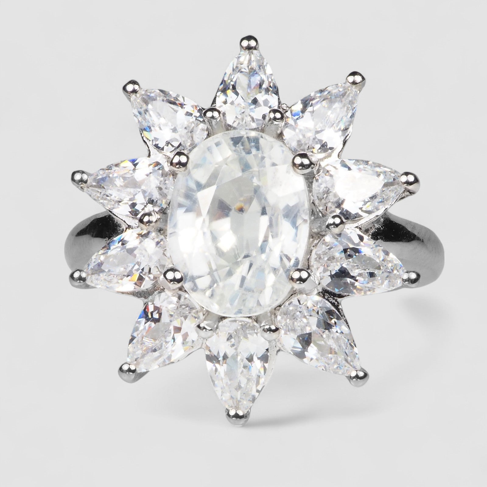 White Zircon Finish Fine Jewelry