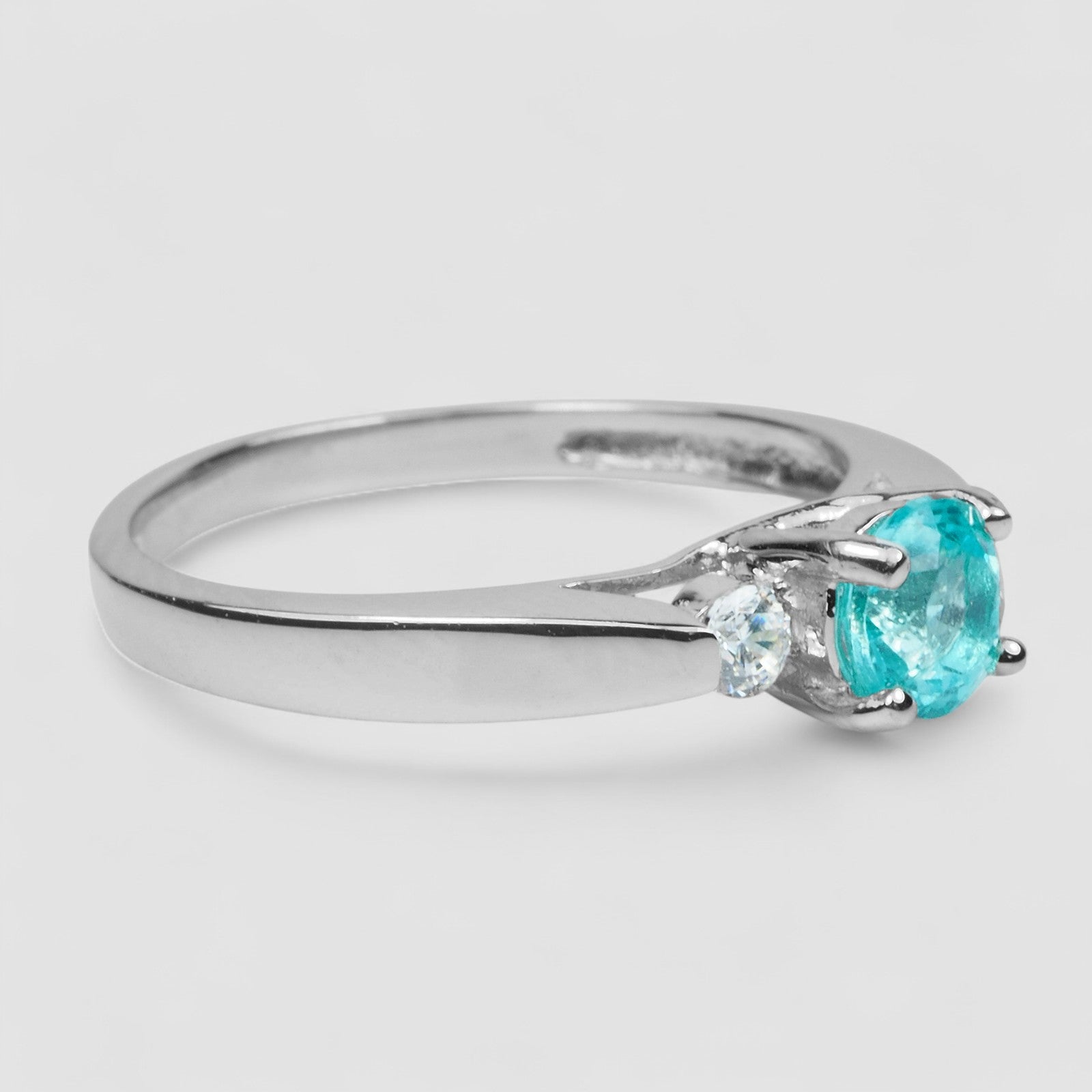 Neon Blue Apatite 925 Sterling Silver Ring