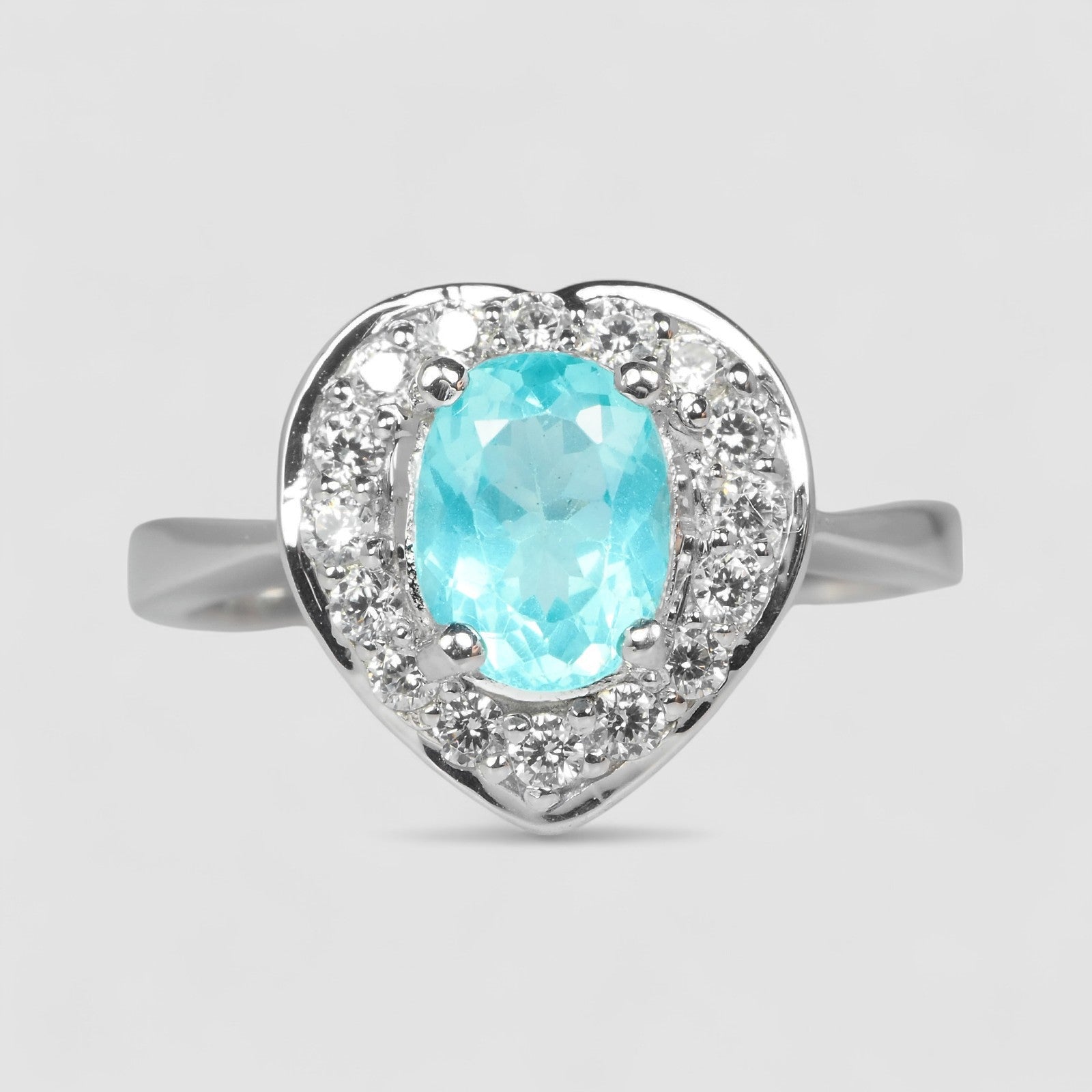 Blue Paraiba Tourmaline 925 Sterling Silver Ring