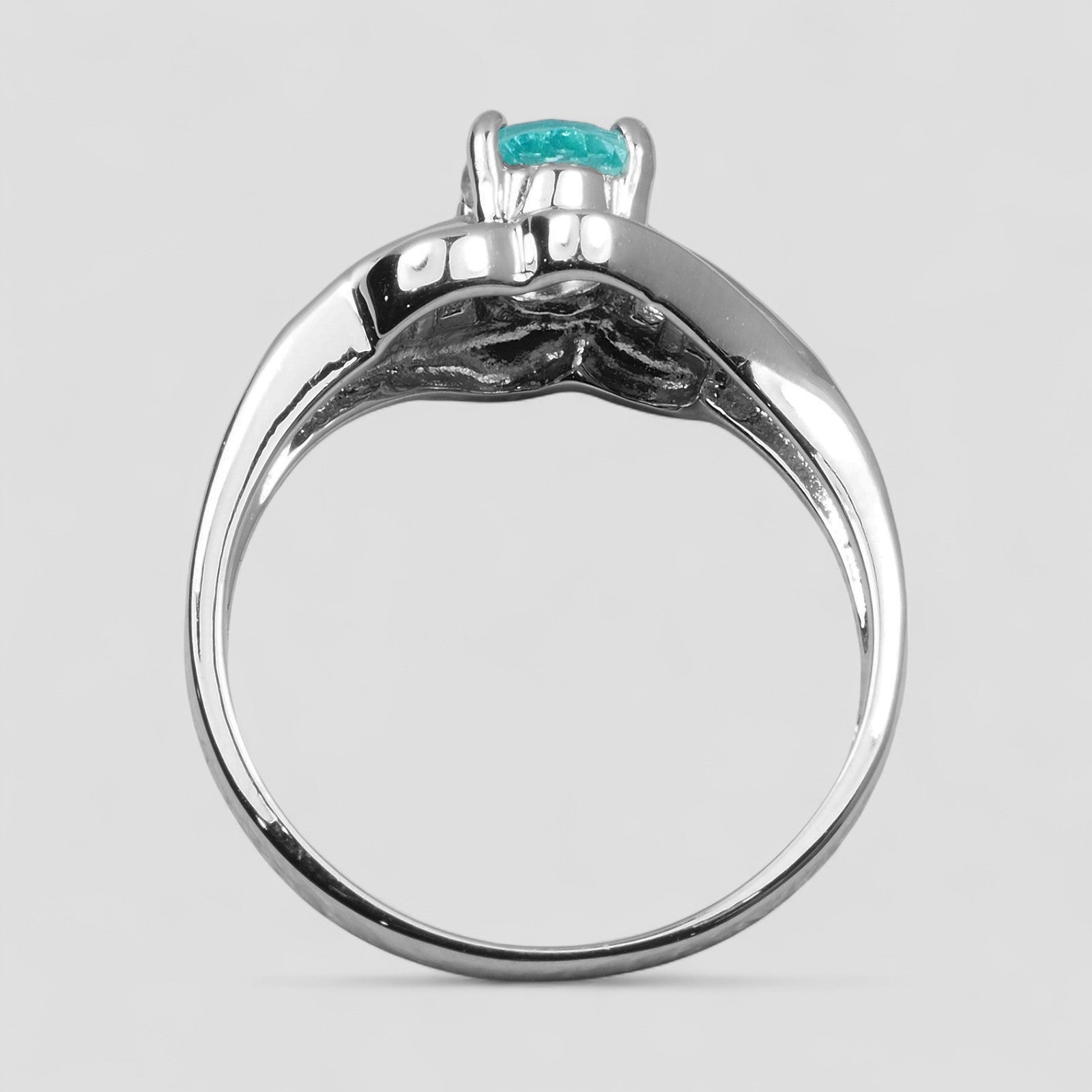 Blue Apatite 925 Sterling Silver Ring