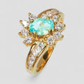 Blue Apatite 925 Sterling Silver Ring