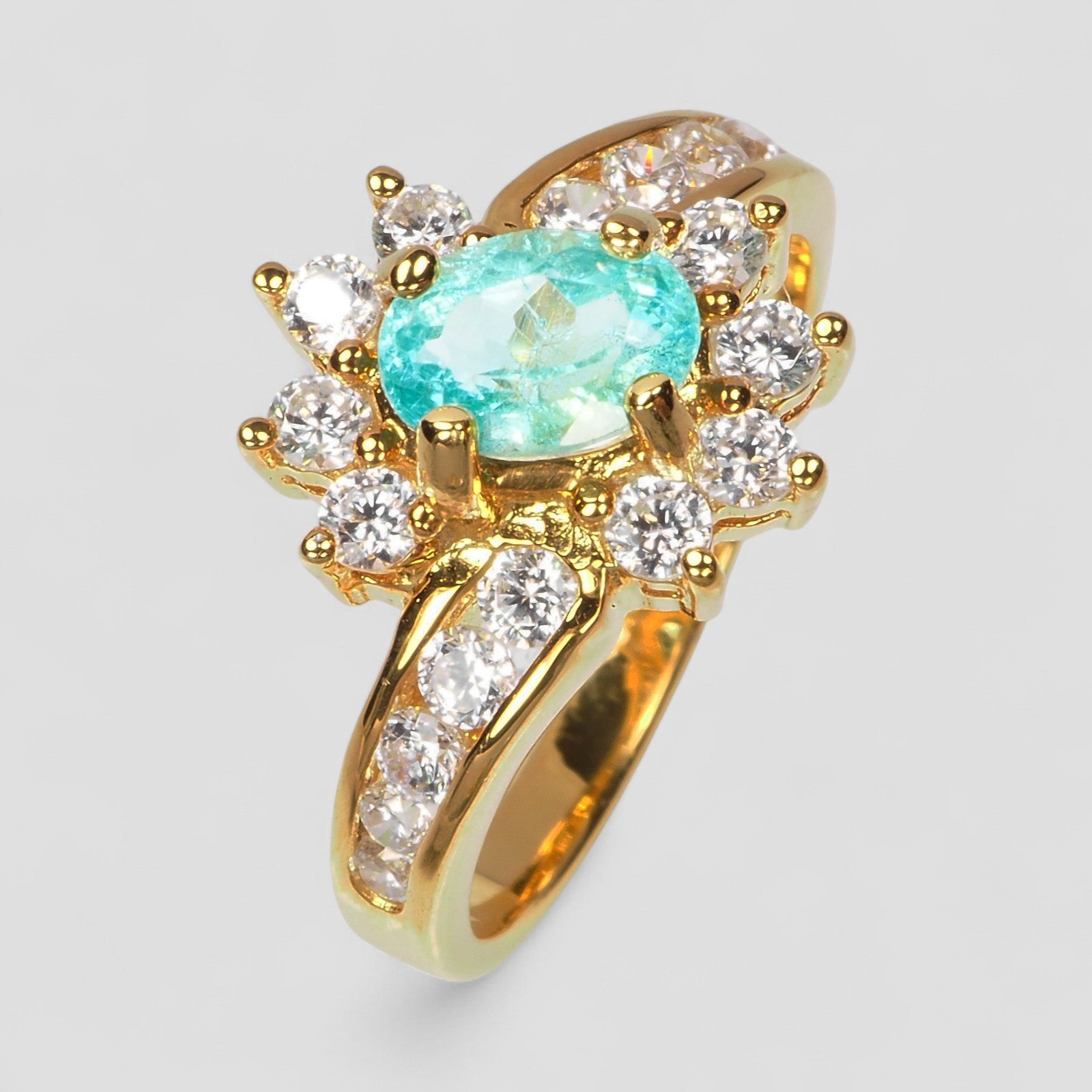 Blue Apatite 925 Sterling Silver Ring
