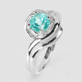Blue Apatite 925 Sterling Silver Ring