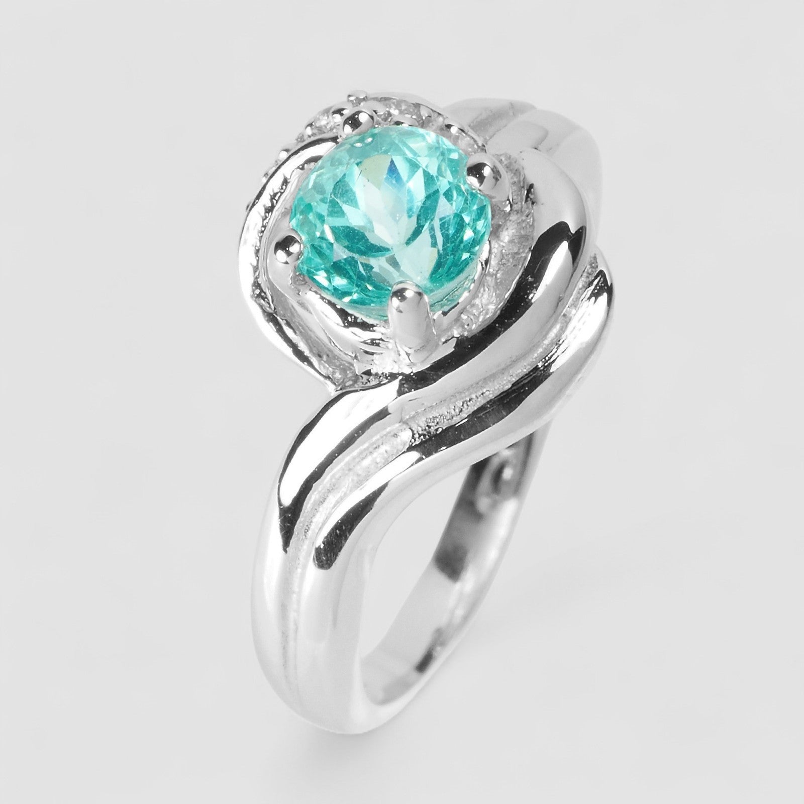 Blue Apatite 925 Sterling Silver Ring