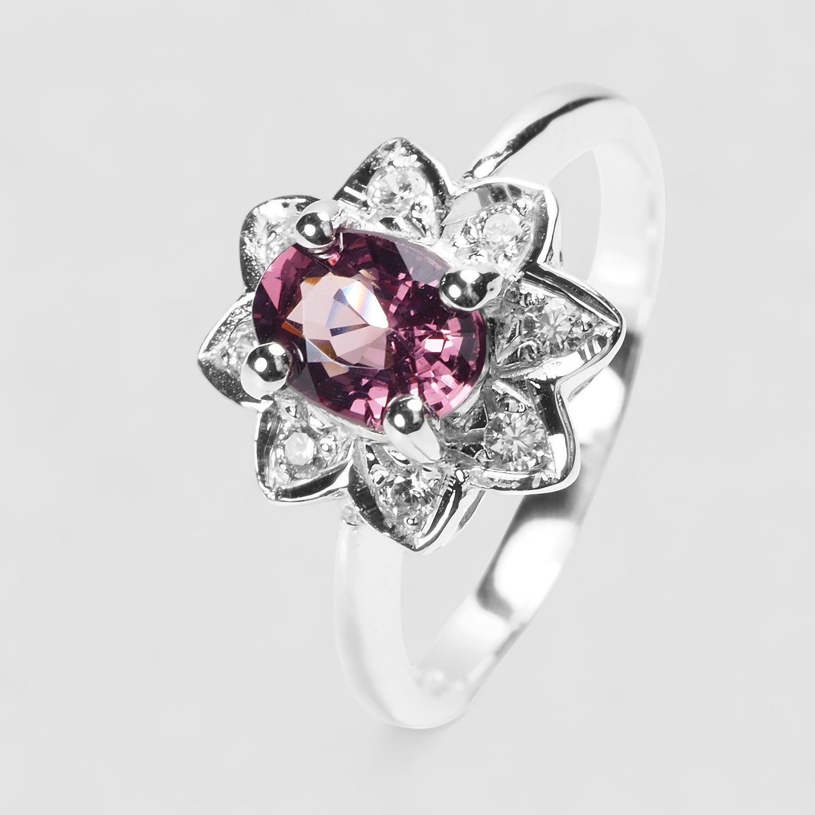 Purple Spinel 925 Sterling Silver Ring