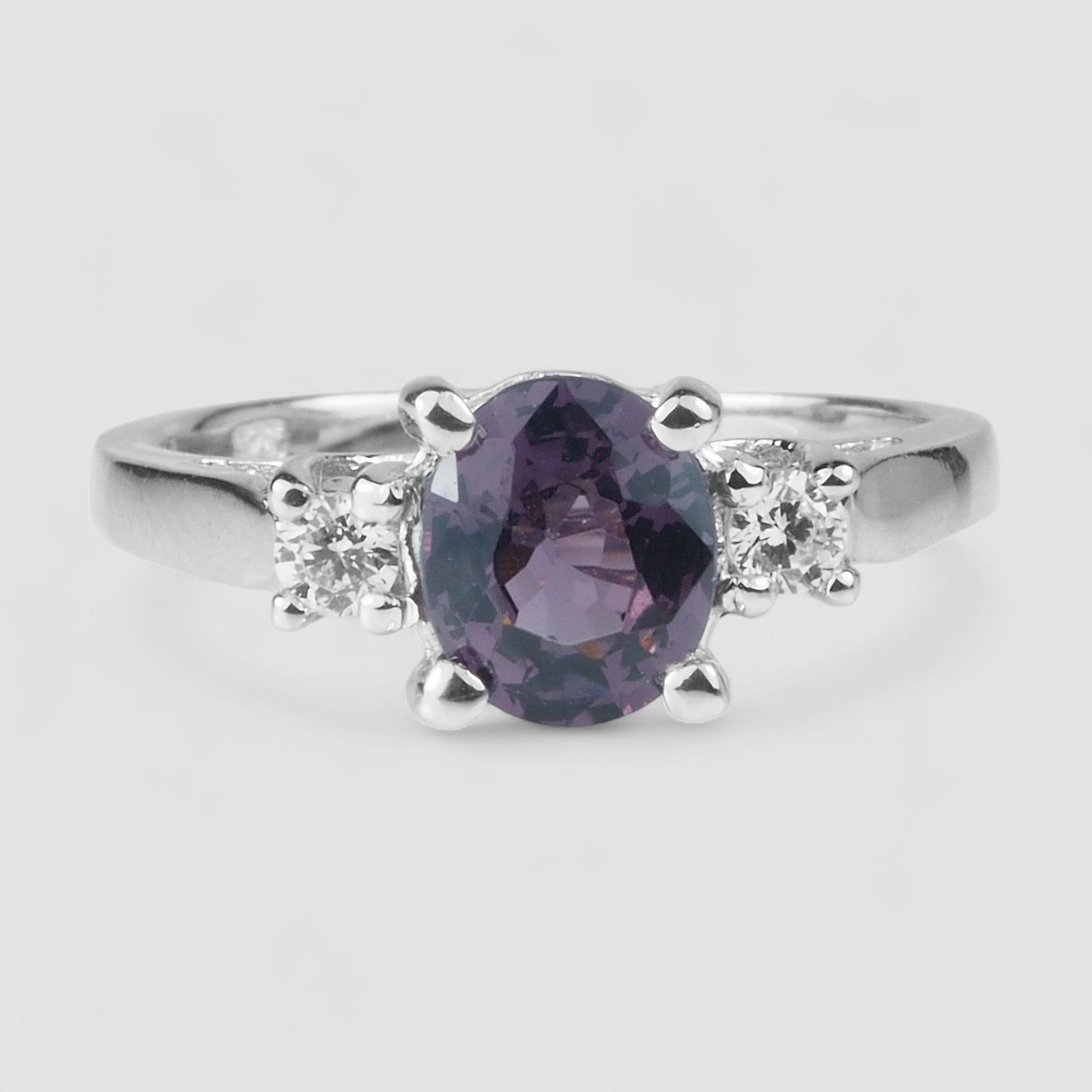 Violet Spinel 925 Sterling Silver Ring