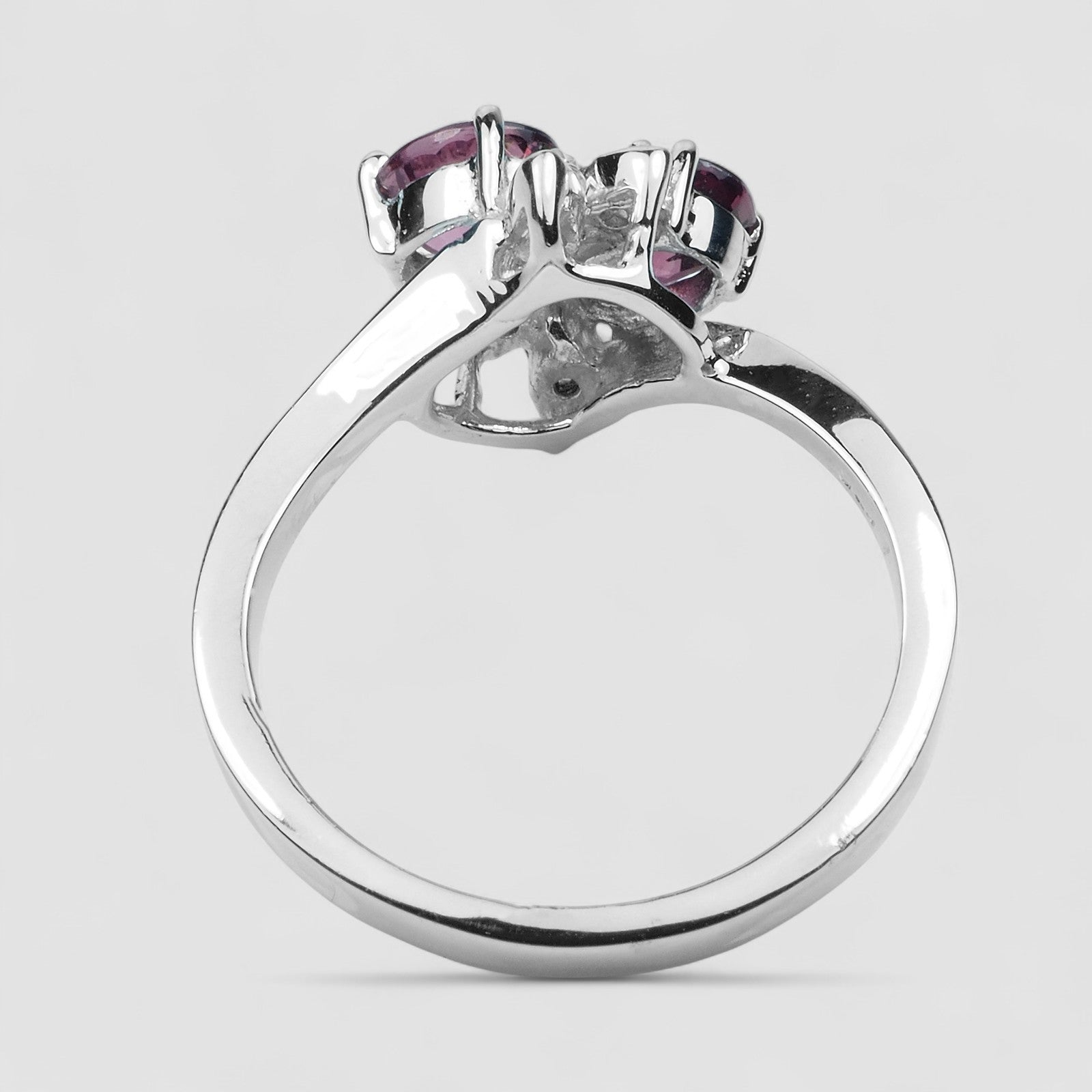 Pink Rhodolite Garnet 925 Sterling Silver Ring