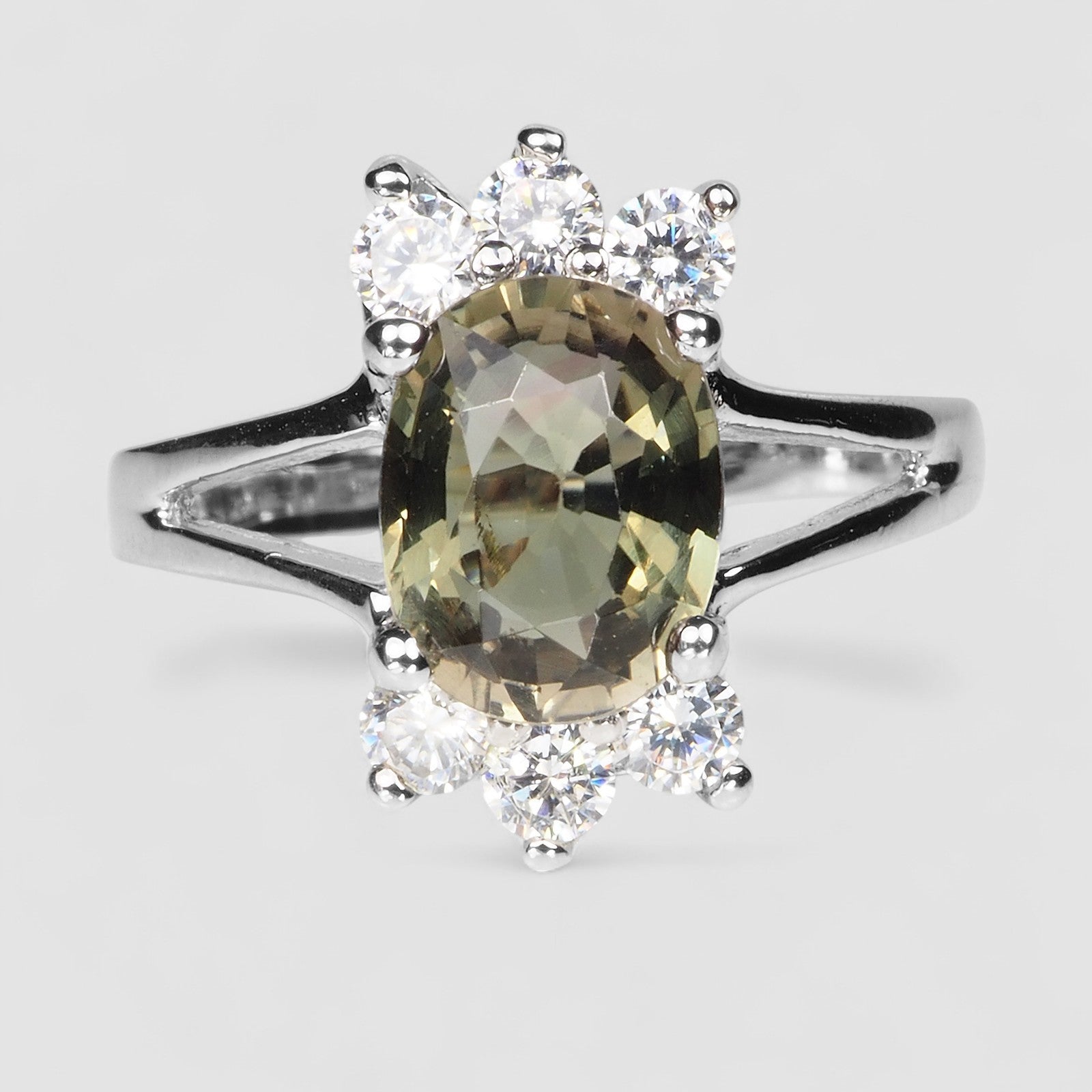 Green Tourmaline 925 Sterling Silver Ring