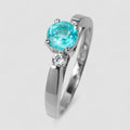 Neon Blue Apatite 925 Sterling Silver Ring