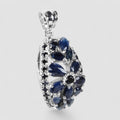Blue Sapphire 925 Sterling Silver Pendants, Natural Sapphire, Minimalist Pendants