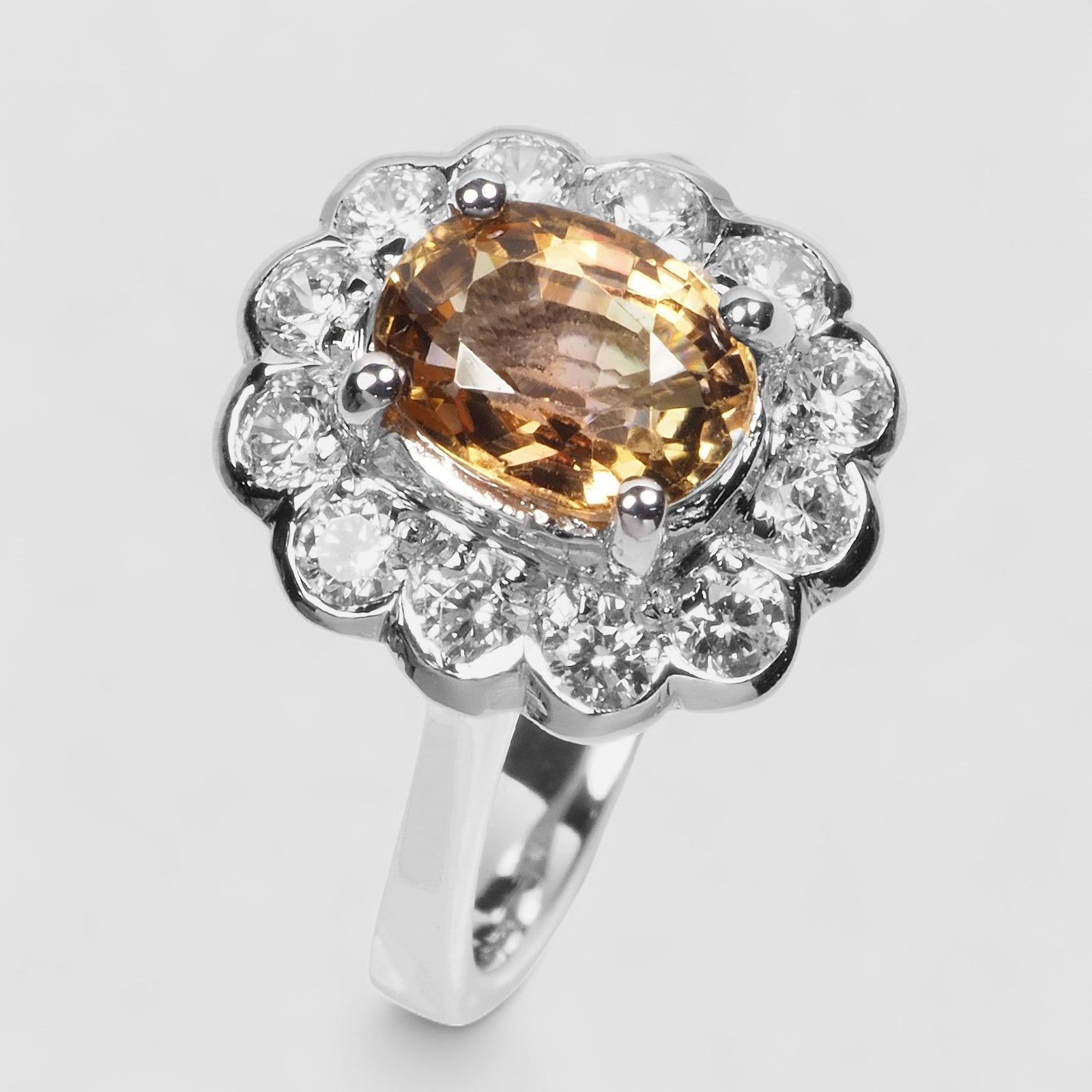 Champagne Tourmaline 925 Sterling Silver Ring