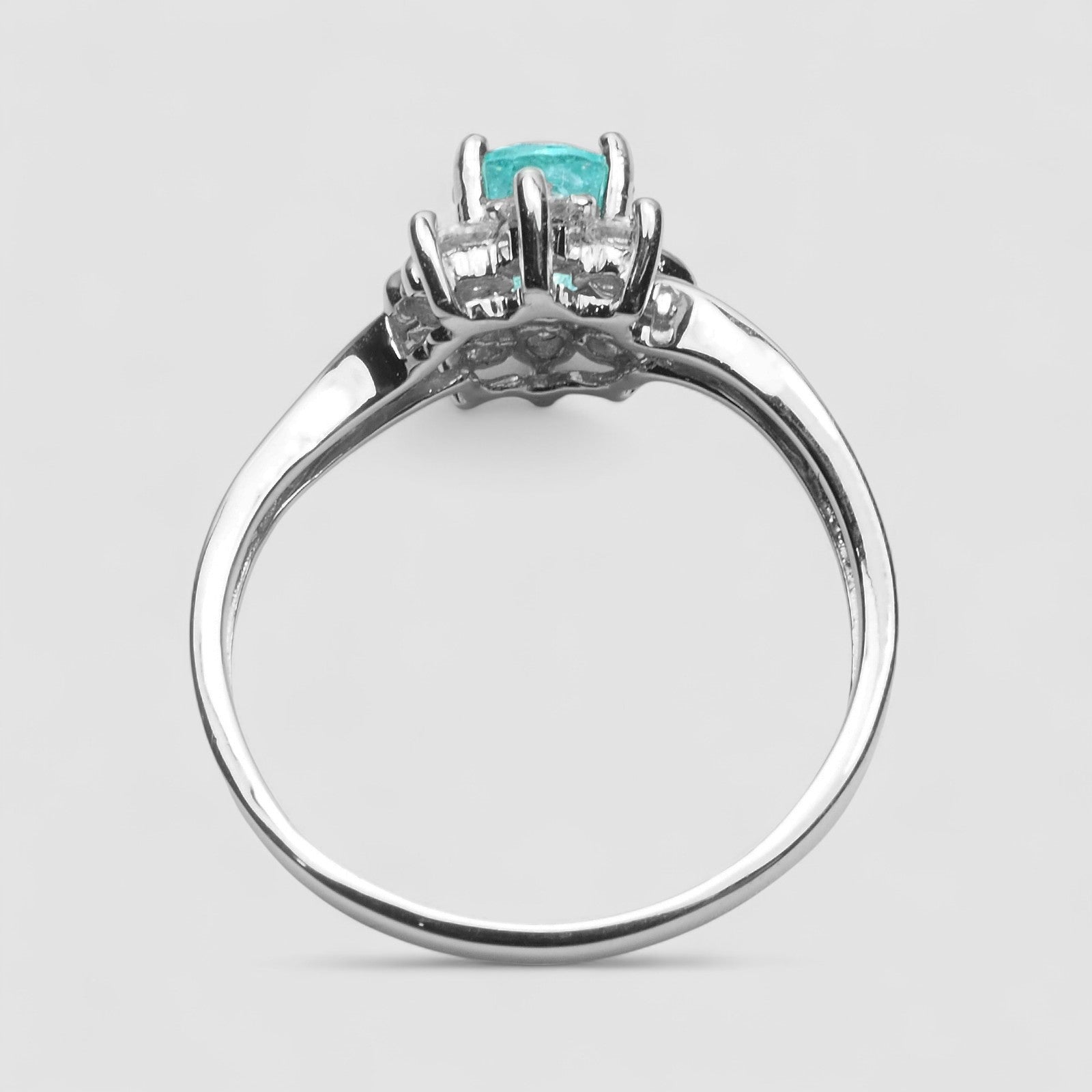 Neon Blue Apatite 925 Sterling Silver Ring