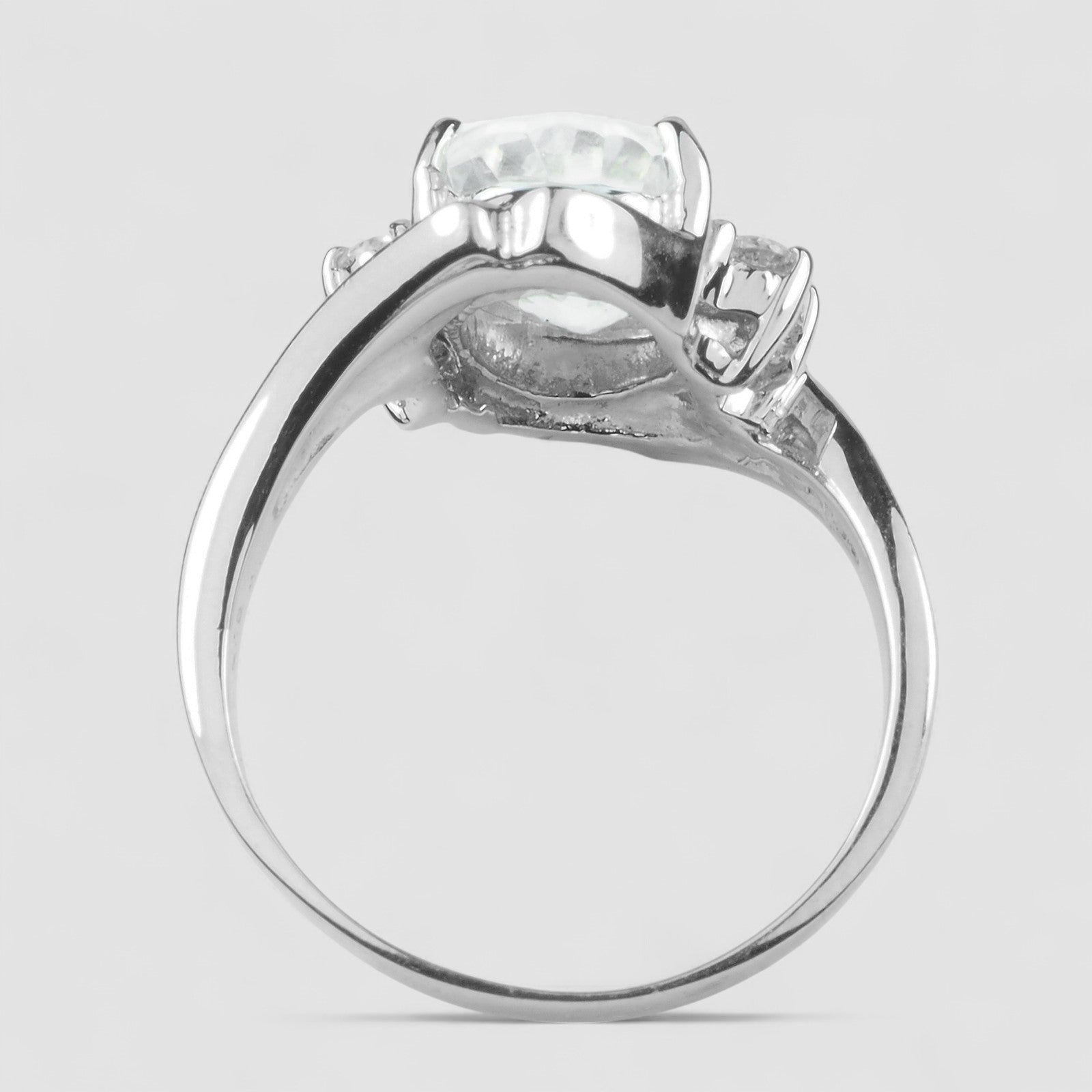 White Zircon 925 Sterling Silver Ring