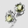 Chartreuse Green Tourmaline 925 Sterling Silver Ring