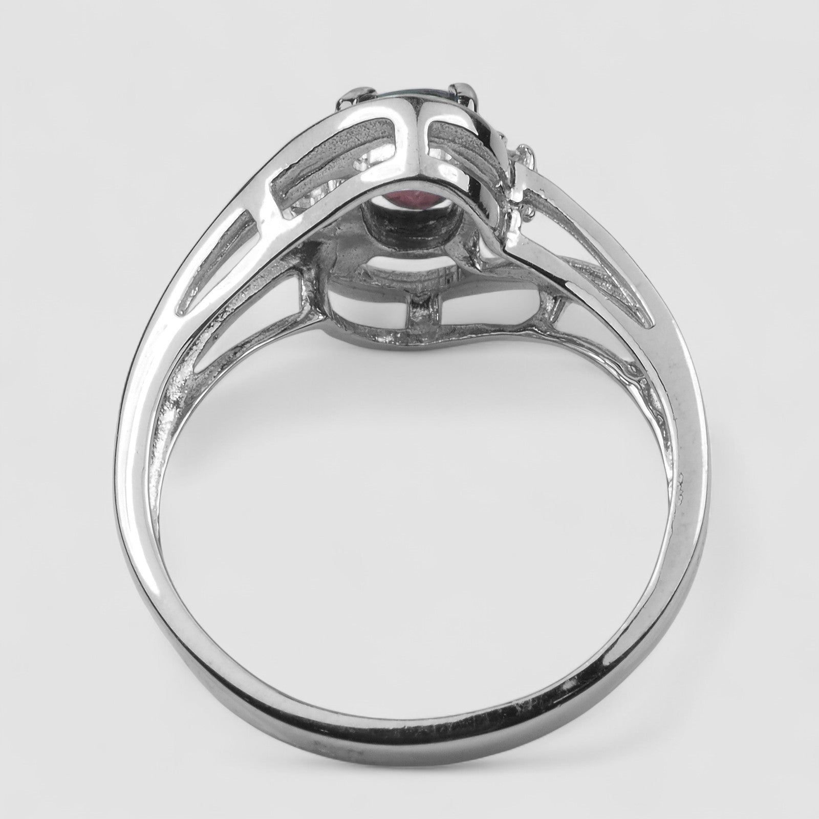 Vivid Red Spinel 925 Sterling Silver Ring, Natural Gemstone, Minimalist Ring, Free Resizing
