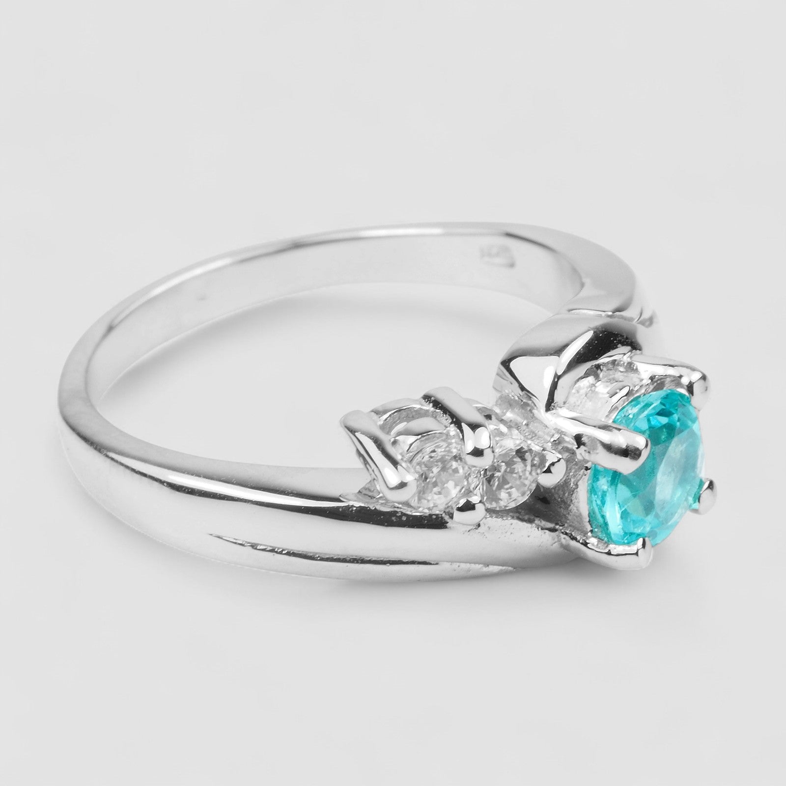 Neon Blue Apatite 925 Sterling Silver Ring