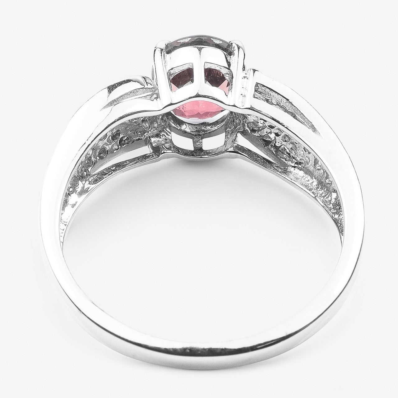 RED ZIRCON 925 STERLING SILVER