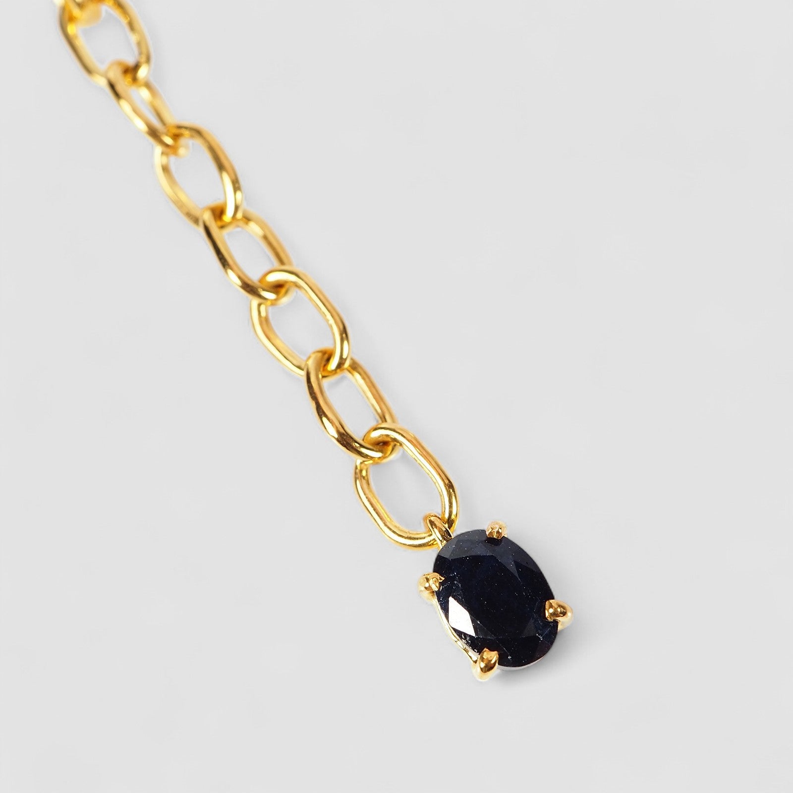 Blue Sapphire 925 Sterling Silver 24k Gold Bracelets , 925 Silver Minimalist Bracelets, Gift for Her
