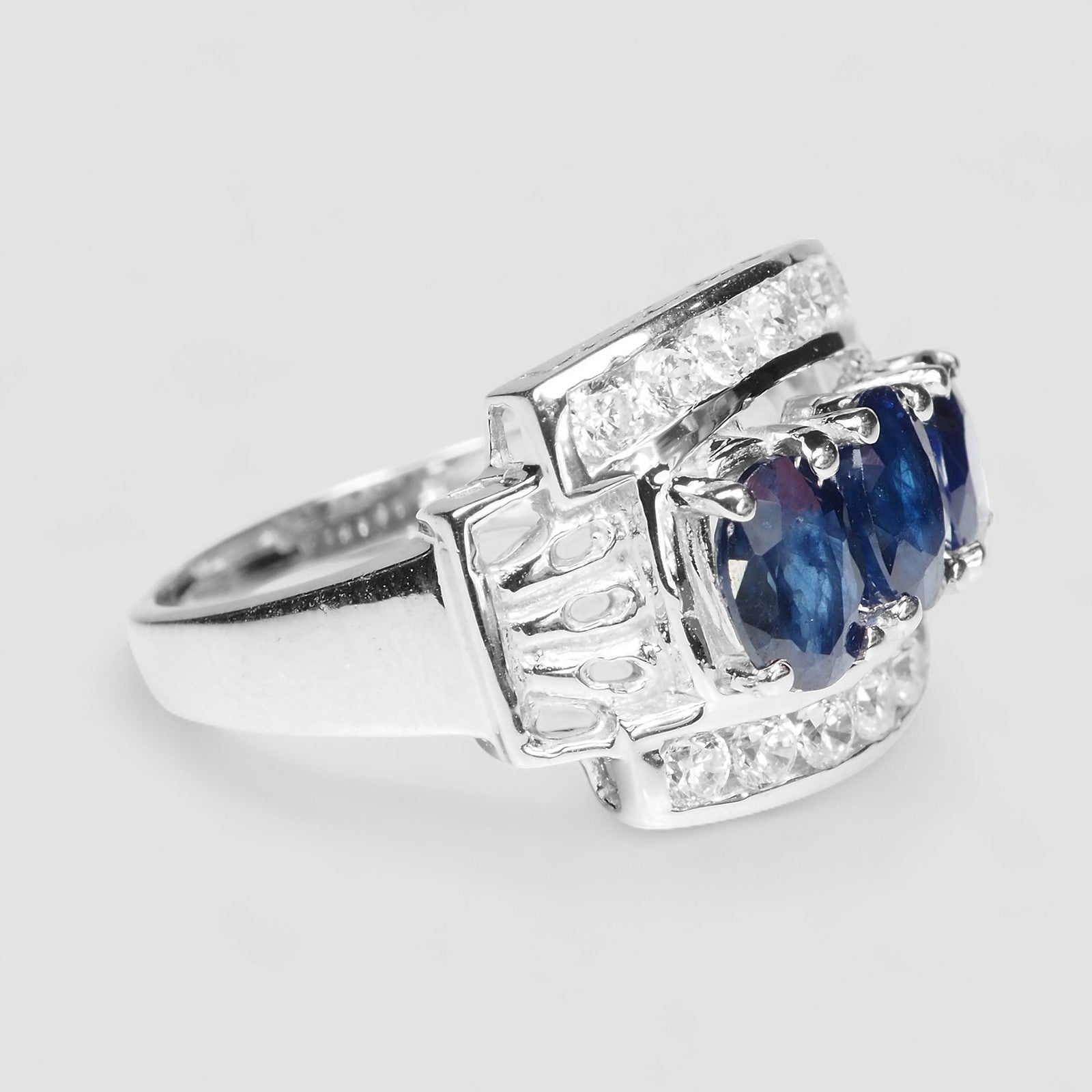 Blue Sapphire 925 Sterling Silver Ring