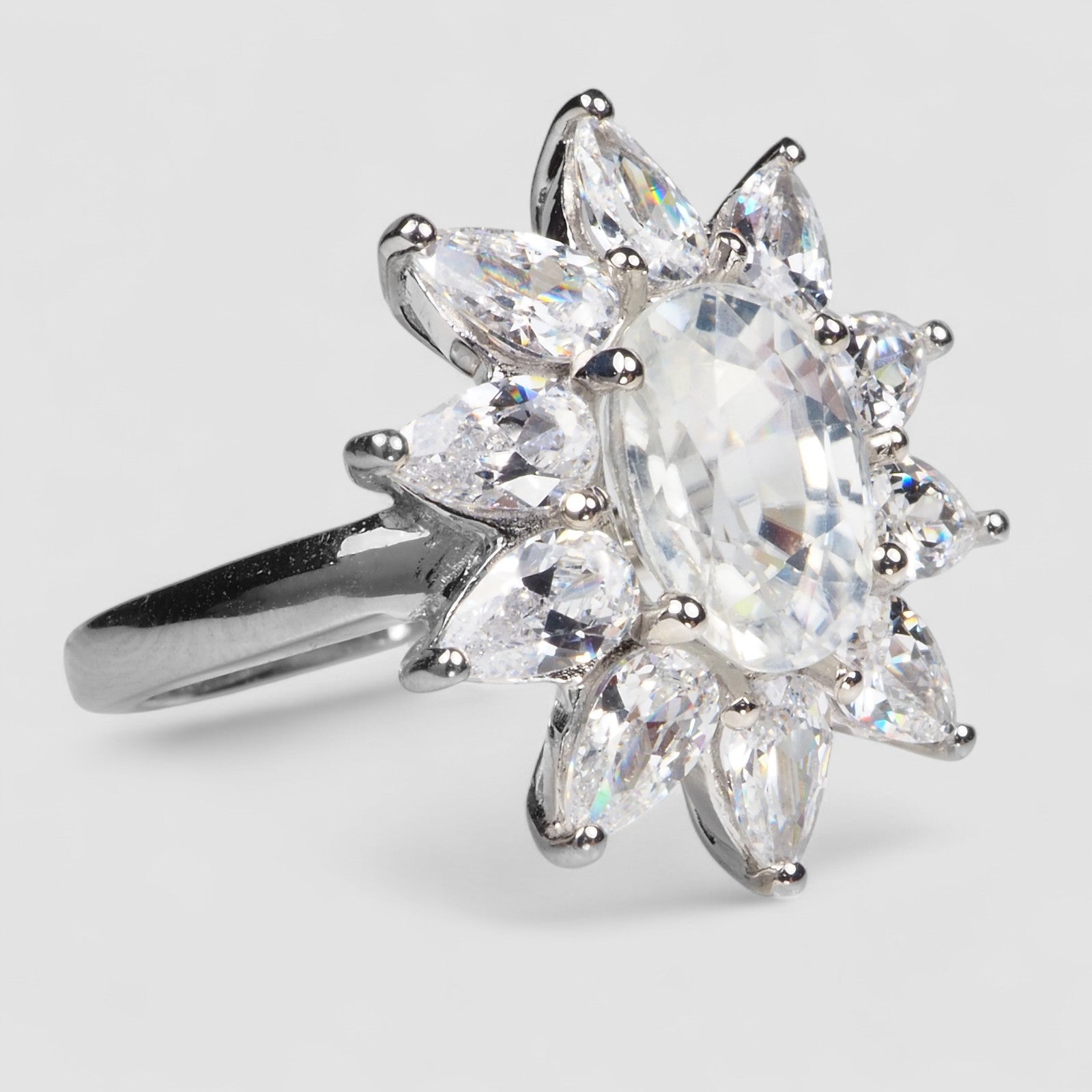White Zircon Finish Fine Jewelry