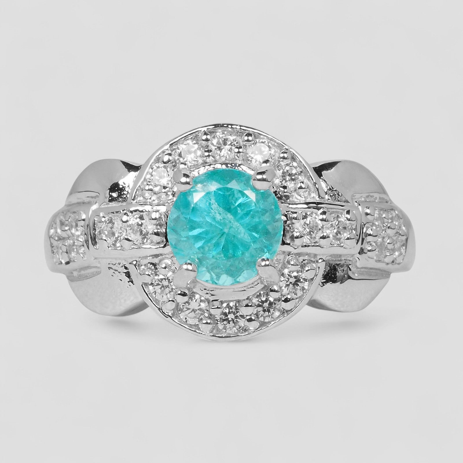 Blue Apatite 925 Sterling Silver Ring