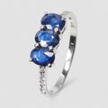 Blue Sapphire 925 Sterling Silver Ring