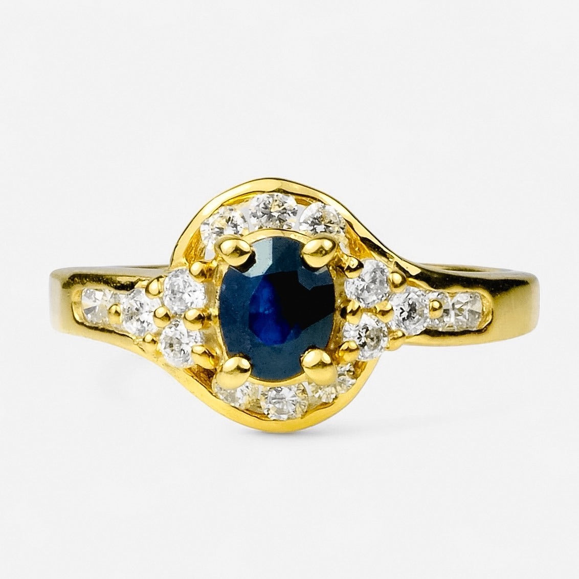 Glamorous Blue Sapphire 925 Sterling Silver Ring, Affordable Natural Gemstone, Everyday Ring