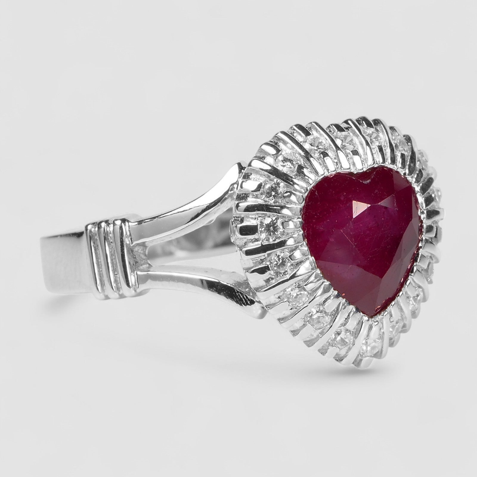 Red Ruby 925 Sterling Silver Ring