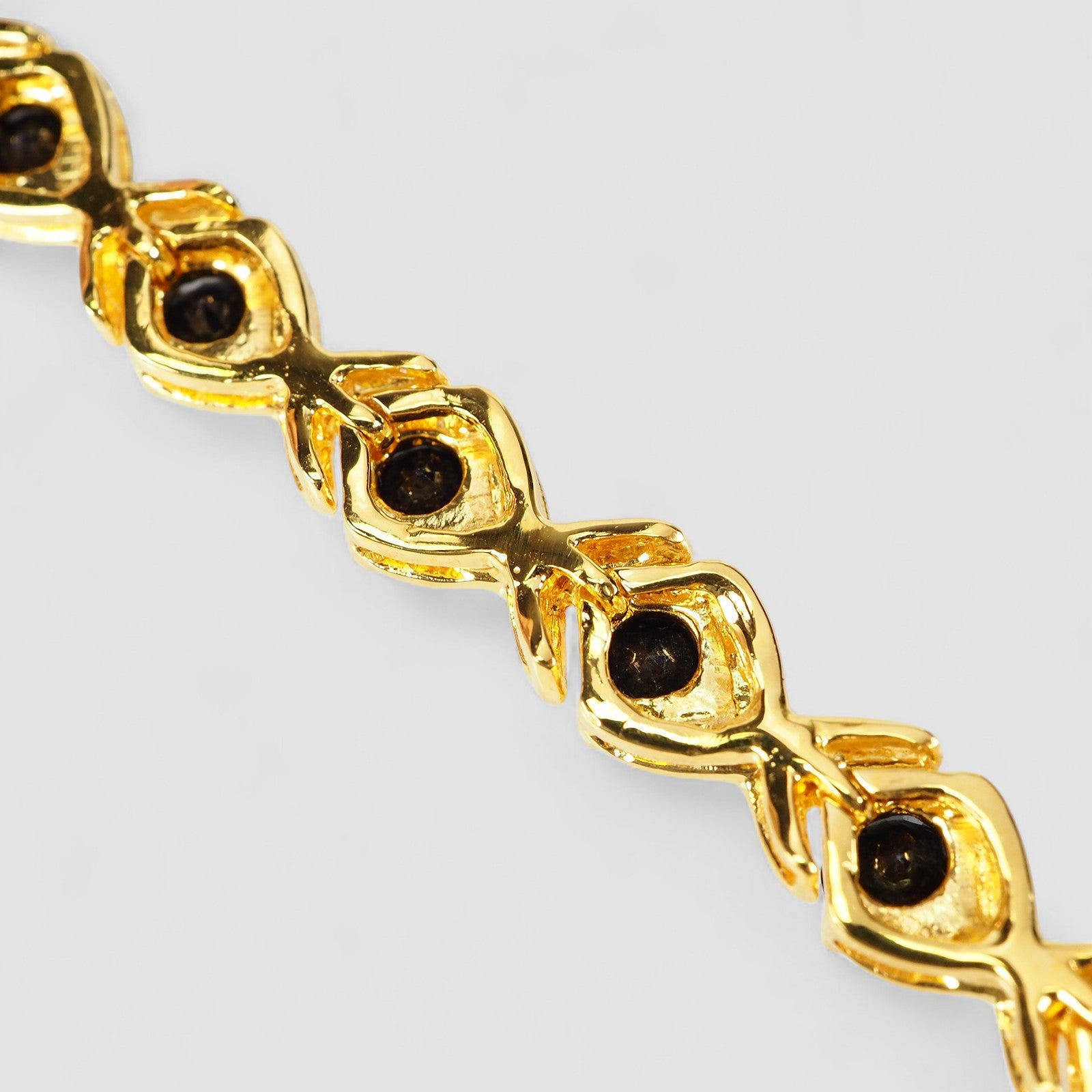 Blue Sapphire 925 Sterling Silver 24K Gold Bracelets, Natural Gemstone