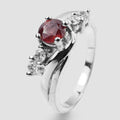 Red Spinel 925 Sterling Silver Ring, Natural Gemstone, Everyday