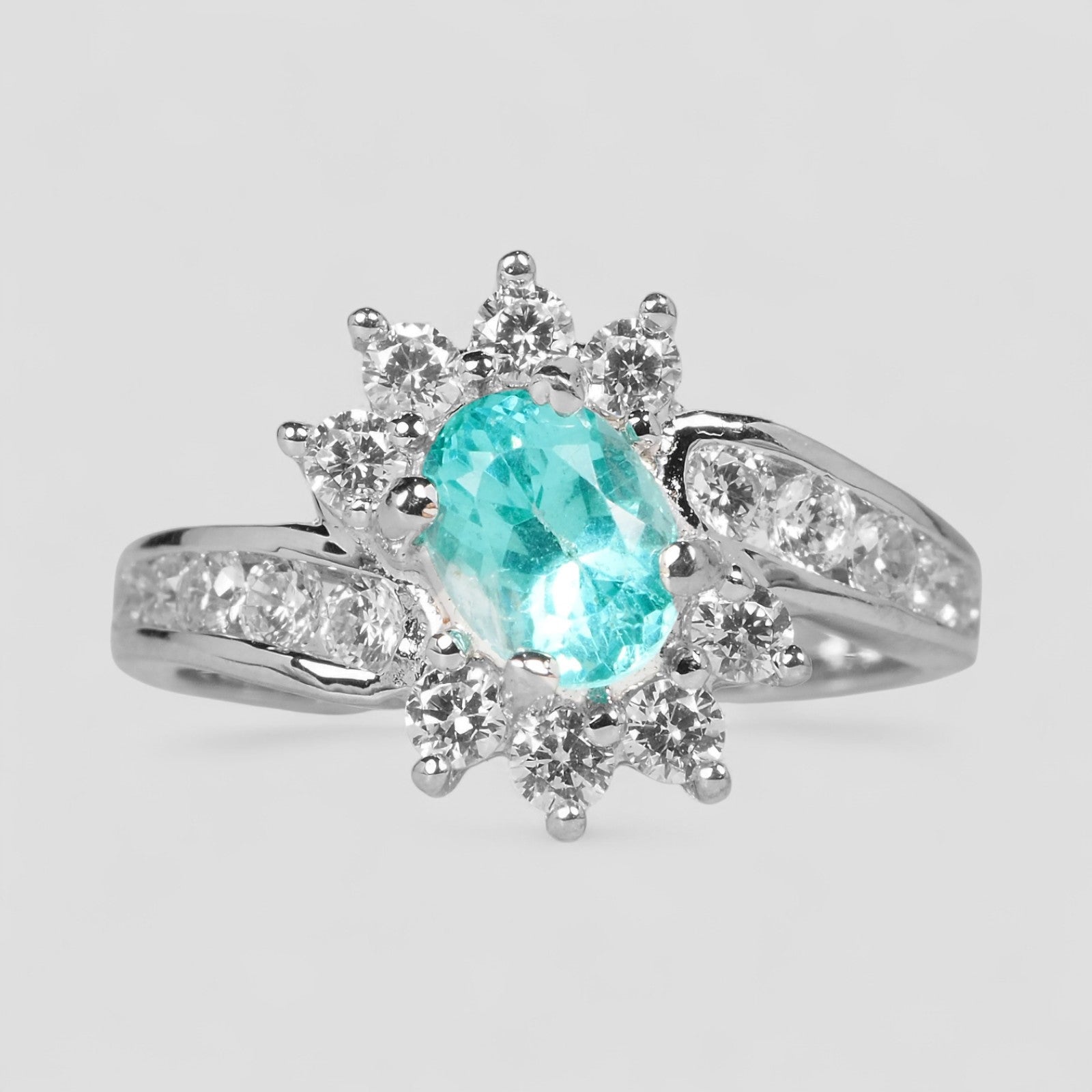 Blue Apatite 925 Sterling Silver Ring
