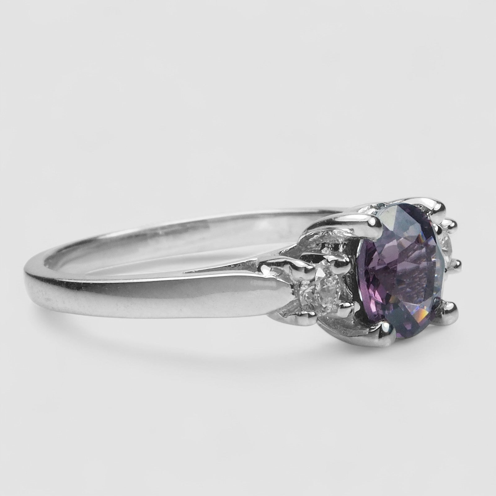 Violet Spinel 925 Sterling Silver Ring
