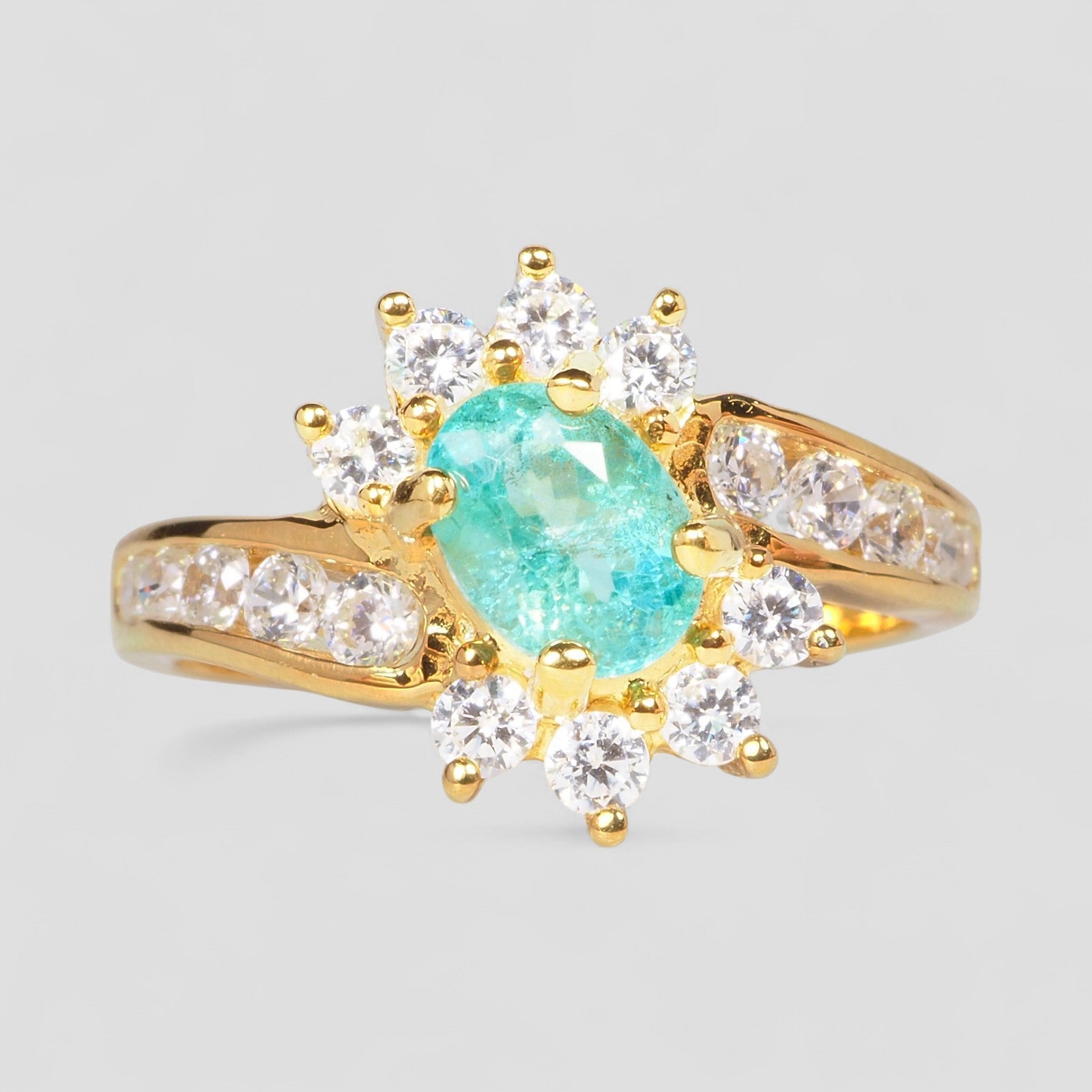 Blue Apatite 925 Sterling Silver Ring