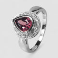 Pink Rhodolite Garnet 925 Sterling Silver Ring