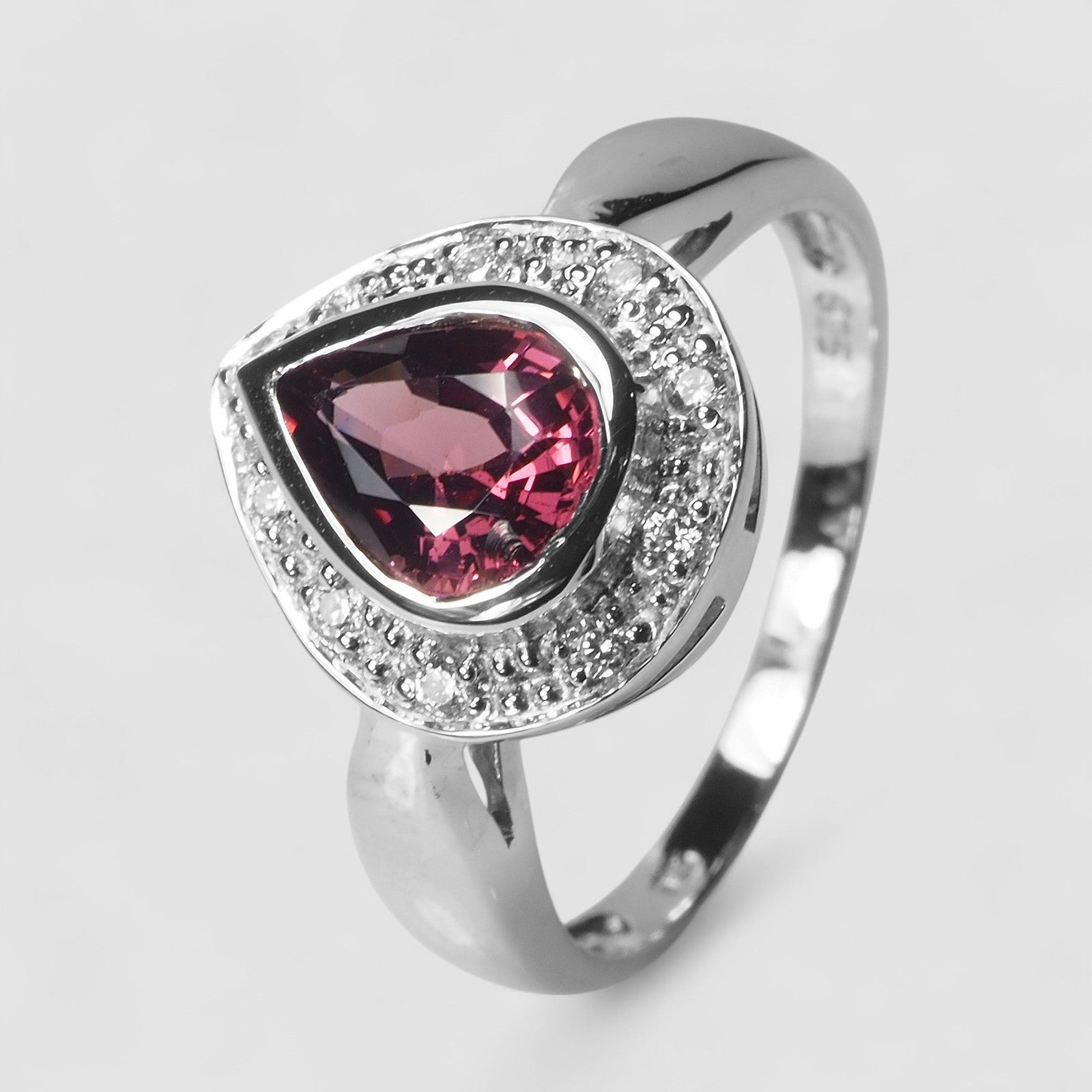 Pink Rhodolite Garnet 925 Sterling Silver Ring