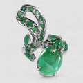 Green Emerald 925 Sterling Silver Rings, Birthday Gift, Dainty Ring