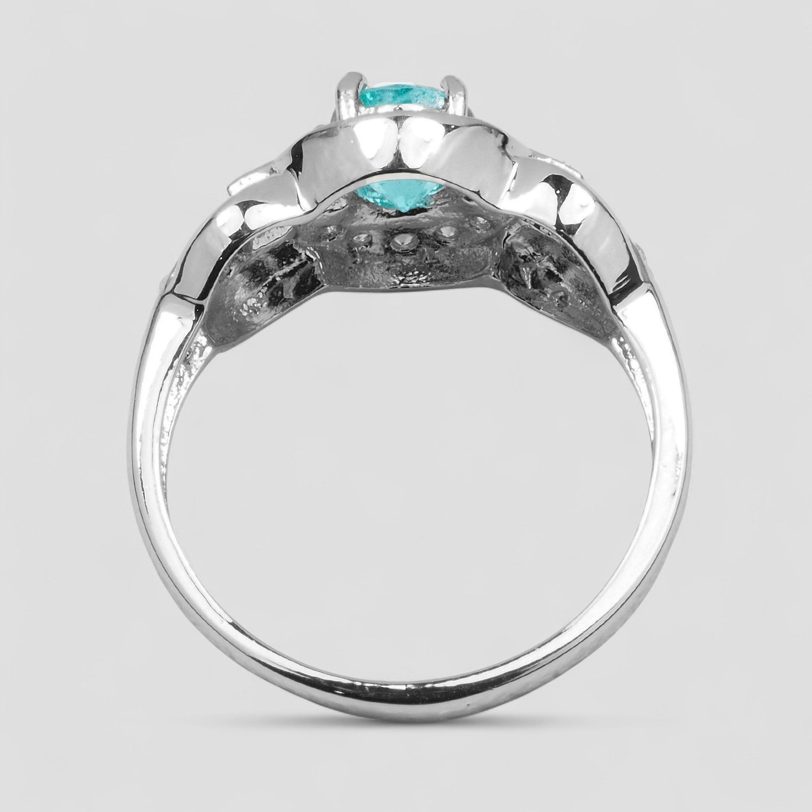 Blue Apatite 925 Sterling Silver Ring