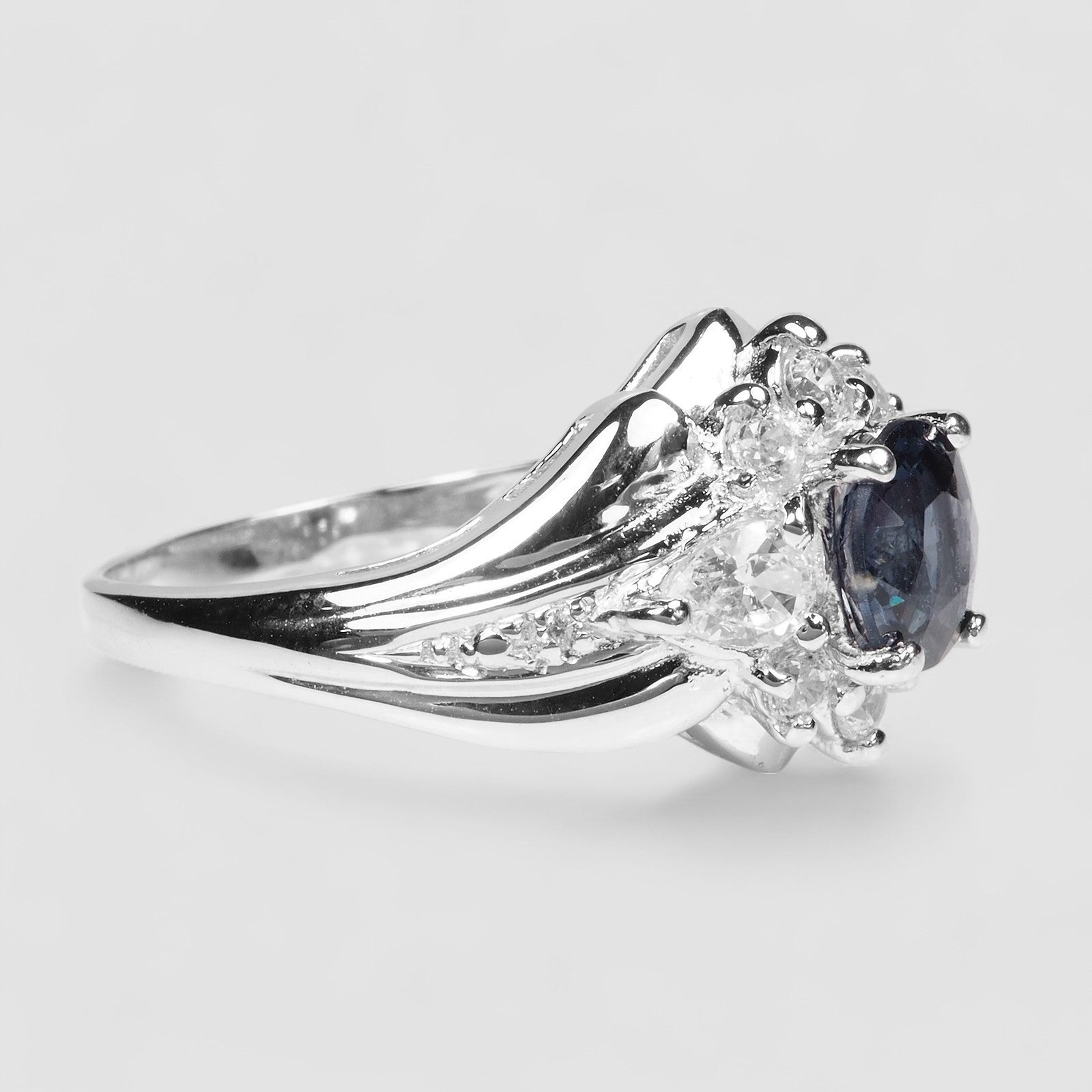 Gray Spinel 925 Sterling Silver Ring